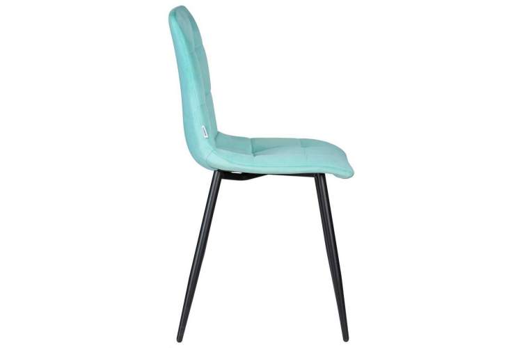 Стул обеденный DOBRIN CHILLY, Мятный Holland 50, основание черное-2