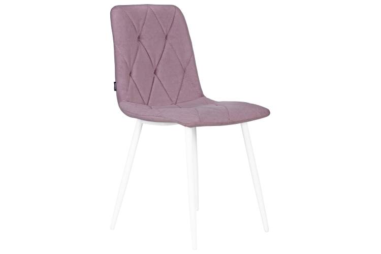 Набор 4 шт Стул обеденный DOBRIN CHILLY ROMBO, Лавандовый Simple 48, основание белый-2