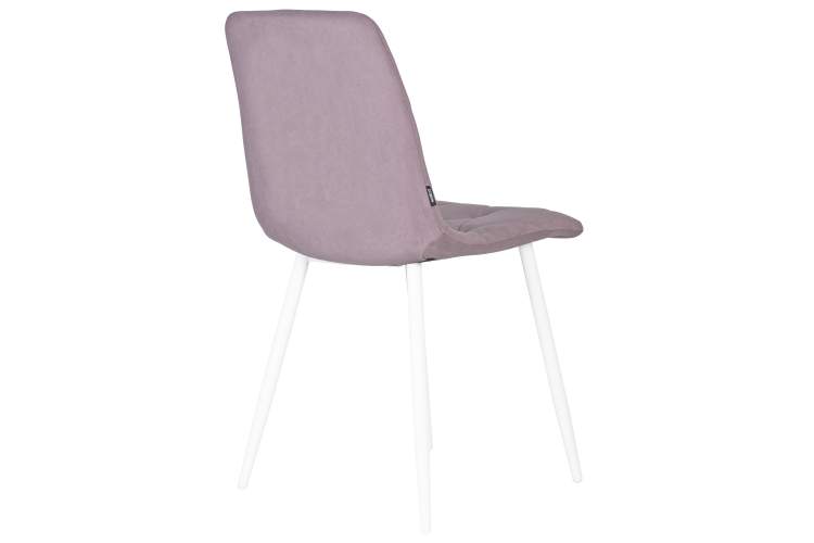 Набор 4 шт Стул обеденный DOBRIN CHILLY ROMBO, Лавандовый Simple 48, основание белый-4