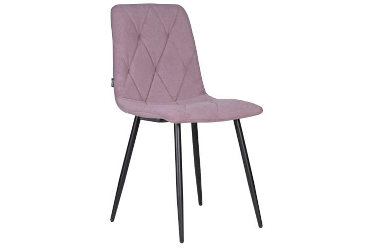 Набор 4 шт Стул обеденный DOBRIN CHILLY ROMBO, Лавандовый Simple 48, основание черное-1