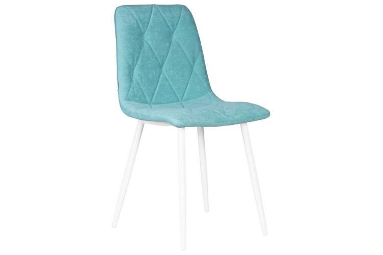 Стул обеденный DOBRIN CHILLY ROMBO, Тиффани Simple 51, основание белый