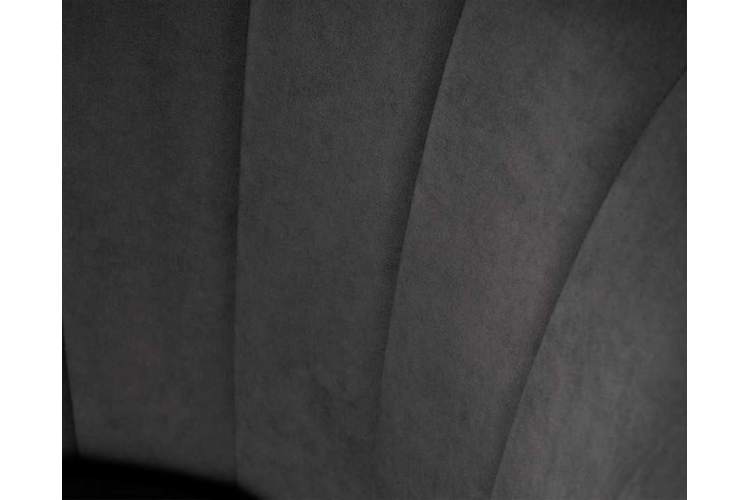 Стул обеденный DOBRIN NAOMI, ЭМАЛЬ ЧЕРНЫЙ МУАР велюр Catania Chocolate-7