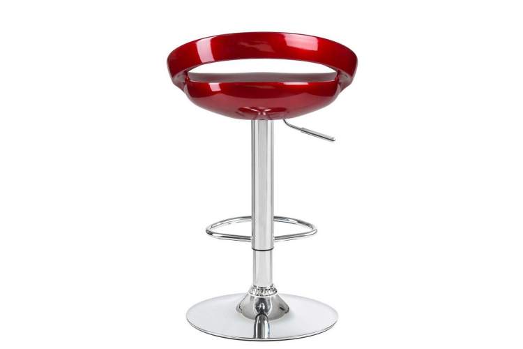 Стул барный DOBRIN DISCO, бордовый металлик-4