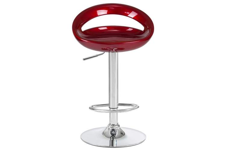 Стул барный DOBRIN DISCO, бордовый металлик-5