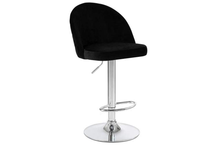 Стул барный DOBRIN MILANA, черный велюр (MJ9-101)