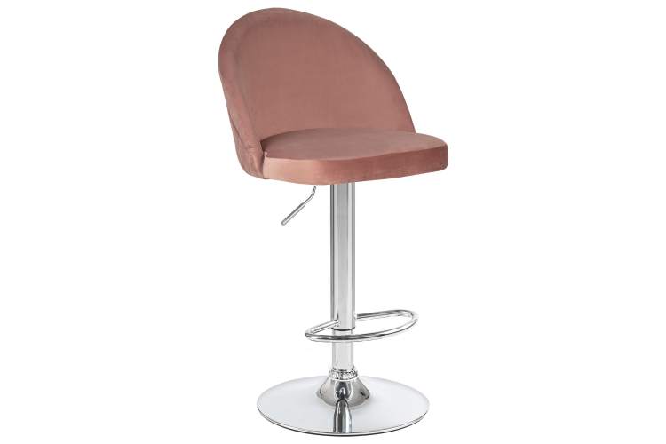 Набор 2 шт Стул барный DOBRIN MILANA, пудрово-розовый велюр (MJ9-32)-1