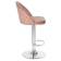 Набор 2 шт Стул барный DOBRIN MILANA, пудрово-розовый велюр (MJ9-32)