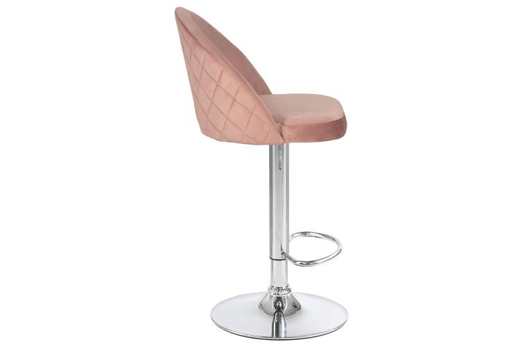Набор 2 шт Стул барный DOBRIN MILANA, пудрово-розовый велюр (MJ9-32)-3
