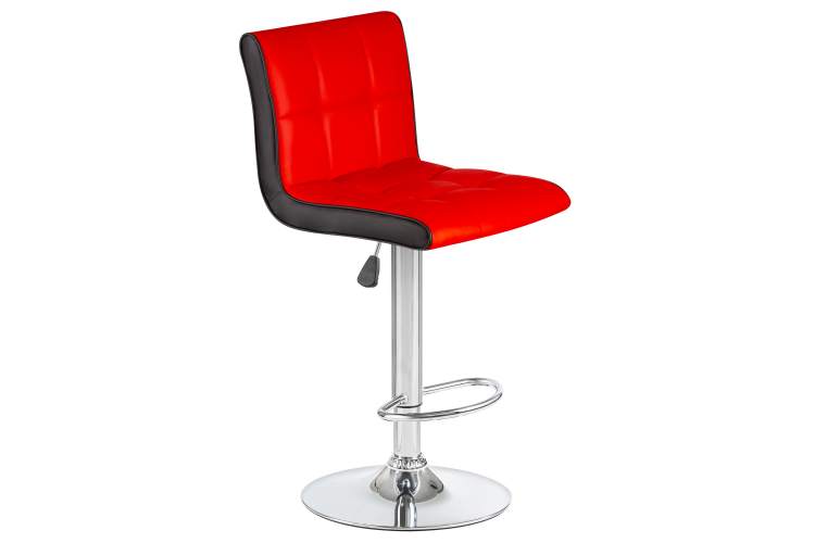 Набор 2 шт Стул барный DOBRIN CANDY, красно-чёрный-2
