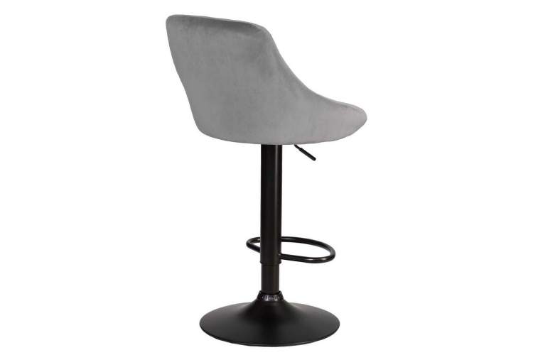 Стул барный DOBRIN LOGAN BLACK, серый велюр (MJ9-75)-3