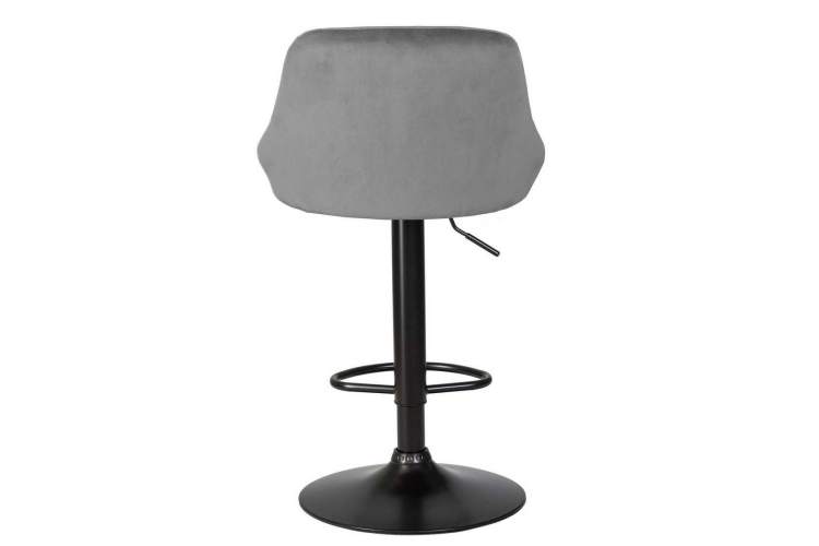 Стул барный DOBRIN LOGAN BLACK, серый велюр (MJ9-75)-4