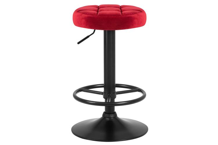 Набор 2 шт Табурет барный DOBRIN BRUNO BLACK, бордо велюр (MJ9-43)-1