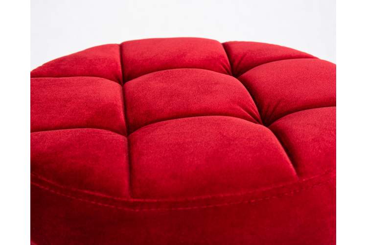 Набор 2 шт Табурет барный DOBRIN BRUNO BLACK, бордо велюр (MJ9-43)-2