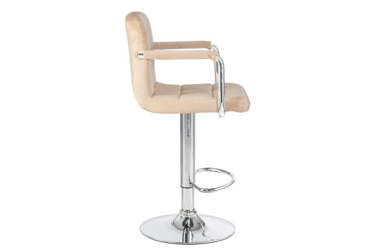 Стул барный DOBRIN KRUGER ARM, бежевый велюр (MJ9-10)-2