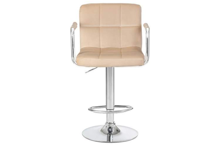 Стул барный DOBRIN KRUGER ARM, бежевый велюр (MJ9-10)-5