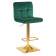 Набор 2 шт Стул барный DOBRIN GOLDIE, зеленый велюр (MJ9-88)