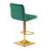 Набор 2 шт Стул барный DOBRIN GOLDIE, зеленый велюр (MJ9-88)