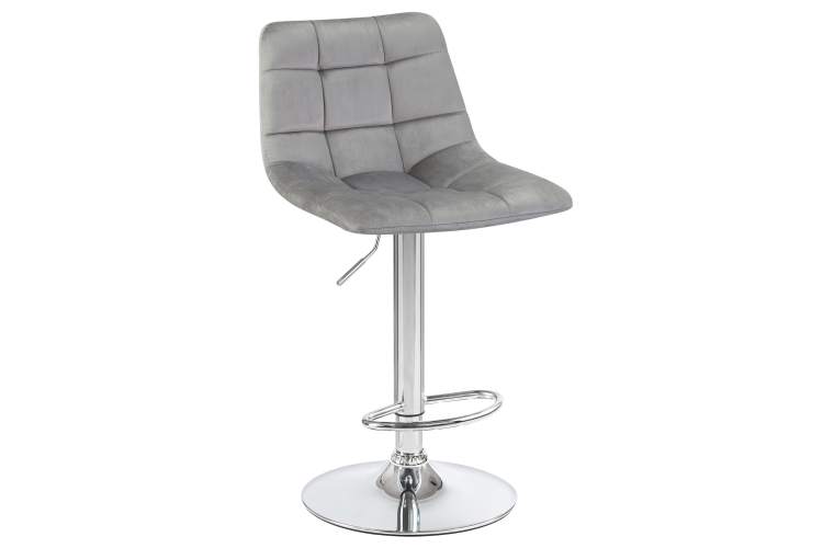 Набор 2 шт Стул барный DOBRIN TAILOR, серый велюр (MJ9-75)-8