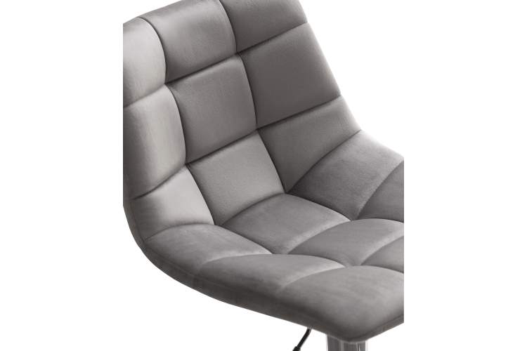 Набор 2 шт Стул барный DOBRIN TAILOR, серый велюр (MJ9-75)-6