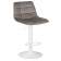 Набор 2 шт Стул барный DOBRIN TAILOR WHITE, серый велюр (MJ9-75)