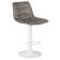 Набор 2 шт Стул барный DOBRIN TAILOR WHITE, серый велюр (MJ9-75)