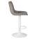 Набор 2 шт Стул барный DOBRIN TAILOR WHITE, серый велюр (MJ9-75)