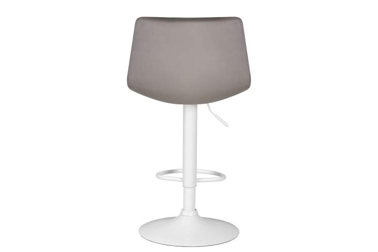 Набор 2 шт Стул барный DOBRIN TAILOR WHITE, серый велюр (MJ9-75)-5