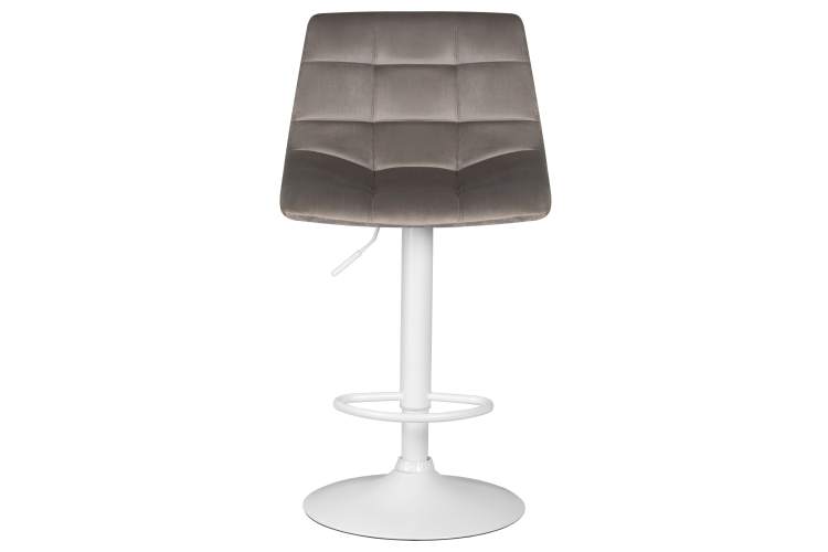 Набор 2 шт Стул барный DOBRIN TAILOR WHITE, серый велюр (MJ9-75)-6