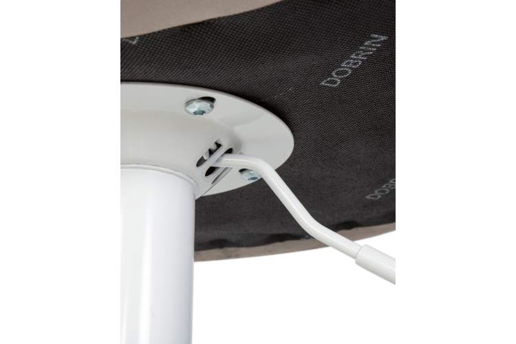 Набор 2 шт Стул барный DOBRIN TAILOR WHITE, серый велюр (MJ9-75)-7