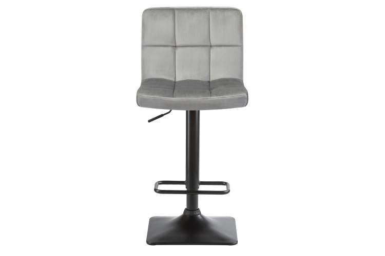 Набор 2 шт Стул барный DOBRIN DOMINIC, серый велюр (MJ9-75)-6