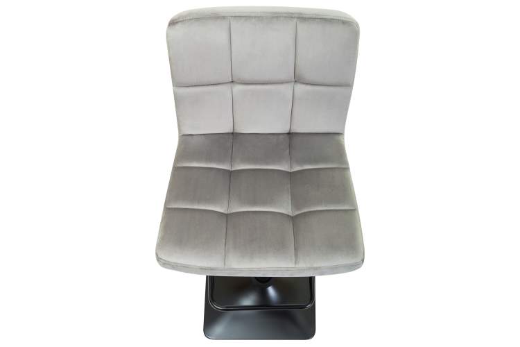 Набор 2 шт Стул барный DOBRIN DOMINIC, серый велюр (MJ9-75)-7