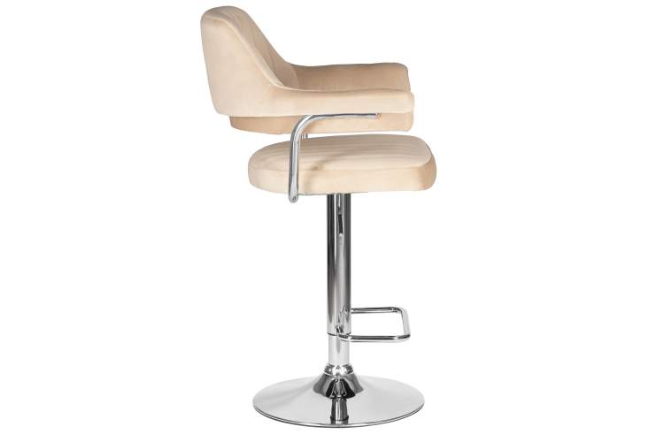 Набор 2 шт Стул барный DOBRIN CHARLY, бежевый велюр (MJ9-10)-3