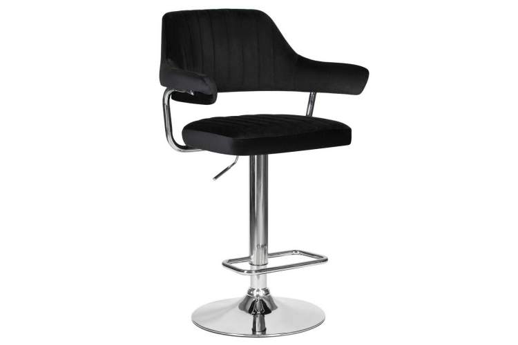 Стул барный DOBRIN CHARLY, черный велюр (MJ9-101)