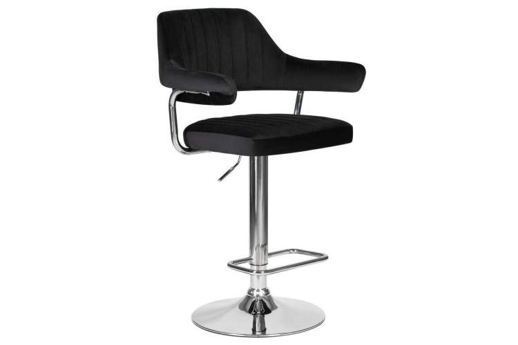 Стул барный DOBRIN CHARLY, черный велюр (MJ9-101)-1