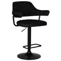 Стул барный DOBRIN CHARLY BLACK, черный твид (LEO18) Стул барный DOBRIN CHARLY BLACK, черный твид (LEO18)