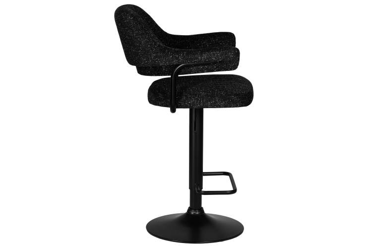 Стул барный DOBRIN CHARLY BLACK, черный твид (LEO18)-2