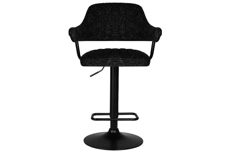 Стул барный DOBRIN CHARLY BLACK, черный твид (LEO18)-5