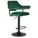 Набор 2 шт Стул барный DOBRIN CHARLY BLACK, зеленый велюр (MJ9-88)