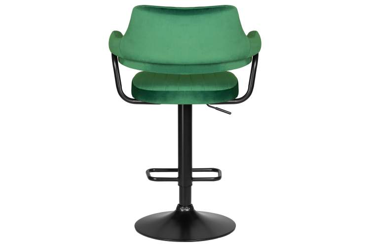 Набор 2 шт Стул барный DOBRIN CHARLY BLACK, зеленый велюр (MJ9-88)-5