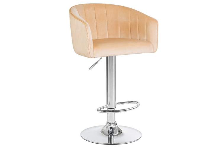 Стул барный DOBRIN DARCY, песочный велюр (1922-3)