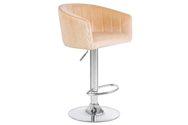 Стул барный DOBRIN DARCY, песочный велюр (1922-3)-1
