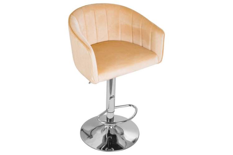 Стул барный DOBRIN DARCY, песочный велюр (1922-3)-6