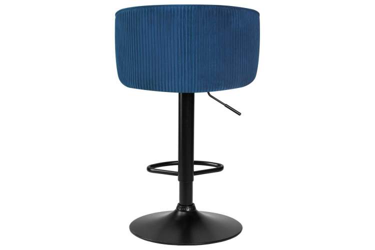 Стул барный DOBRIN DARCY BLACK, синий велюр (1922-20)-4