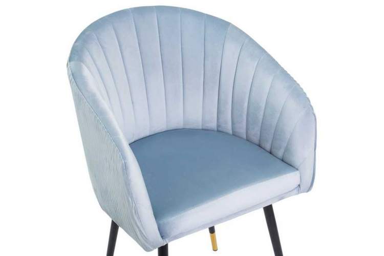 Стул обеденный DOBRIN MARY, серо-голубой велюр (1922-6)-6