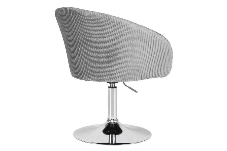 Кресло дизайнерское DOBRIN EDISON, серый велюр (1922-19)-3