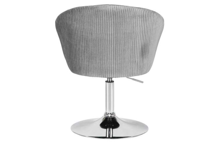 Кресло дизайнерское DOBRIN EDISON, серый велюр (1922-19)-4