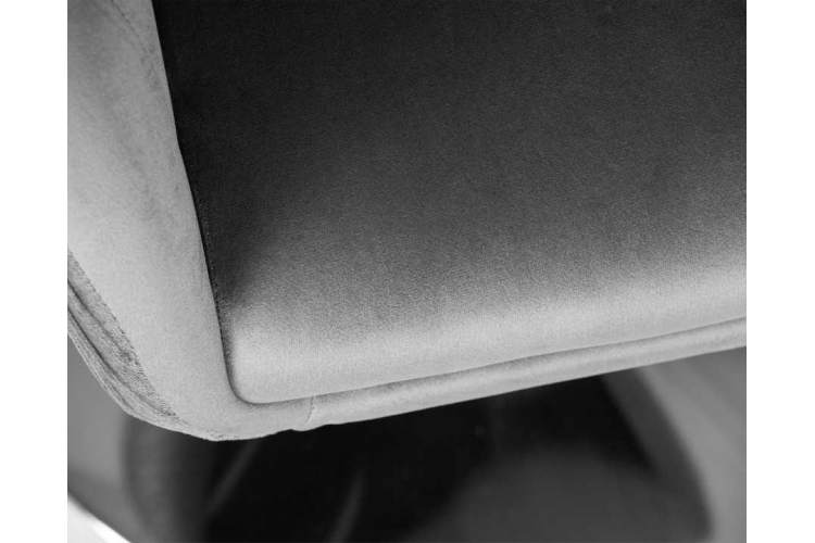 Кресло дизайнерское DOBRIN EDISON, серый велюр (1922-19)-6