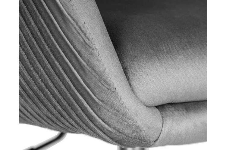Кресло дизайнерское DOBRIN EDISON, серый велюр (1922-19)-7