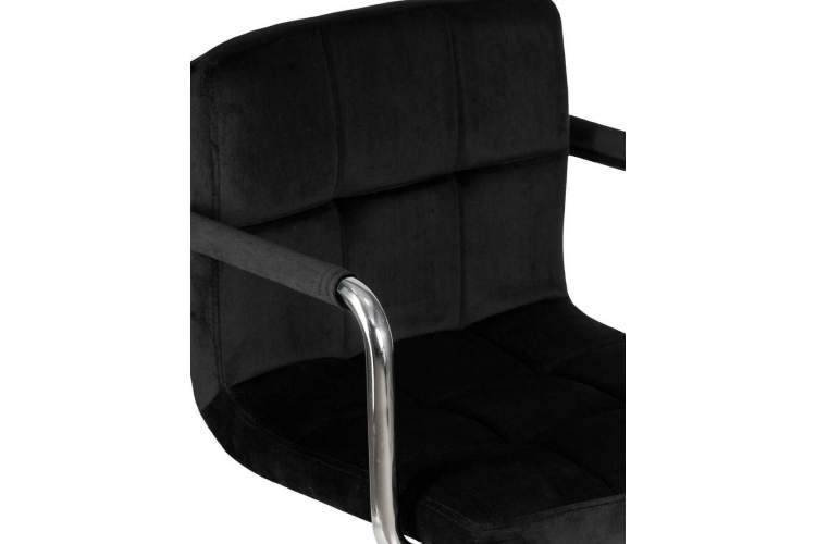 Офисное кресло для персонала DOBRIN TERRY, черный велюр (MJ9-101)-6