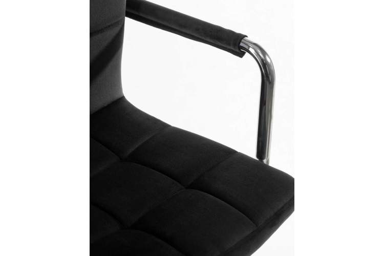 Офисное кресло для персонала DOBRIN TERRY, черный велюр (MJ9-101)-7